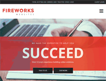 Tablet Screenshot of fireworkswebsites.com.au